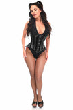 Daisy Corsets Lavish Black Clear Curvy Underbust Waist Cincher Corset - Flyclothing LLC