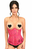 Daisy Corsets Lavish Fuchsia Sheer Lace Underwire Open Cup Underbust Corset