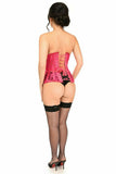 Daisy Corsets Lavish Fuchsia Sheer Lace Underwire Open Cup Underbust Corset - Flyclothing LLC