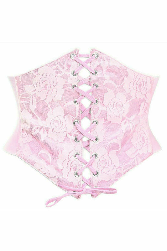 Daisy Corsets Lavish Lt Pink Lace Corset Belt Cincher - Flyclothing LLC