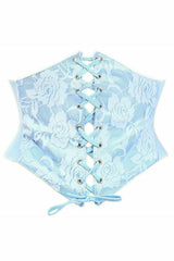 Daisy Corsets Lavish Lt Blue Lace Corset Belt Cincher - Flyclothing LLC