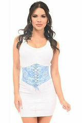 Daisy Corsets Lavish Lt Blue Lace Corset Belt Cincher