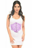 Daisy Corsets Lavish Lt Purple Lace Corset Belt Cincher