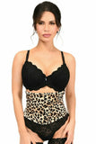 Daisy Corsets Lavish Leopard Velvet Mini Cincher Corset