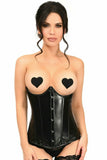 Daisy Corsets Lavish Wet Look Underwire Open Cup Underbust Corset