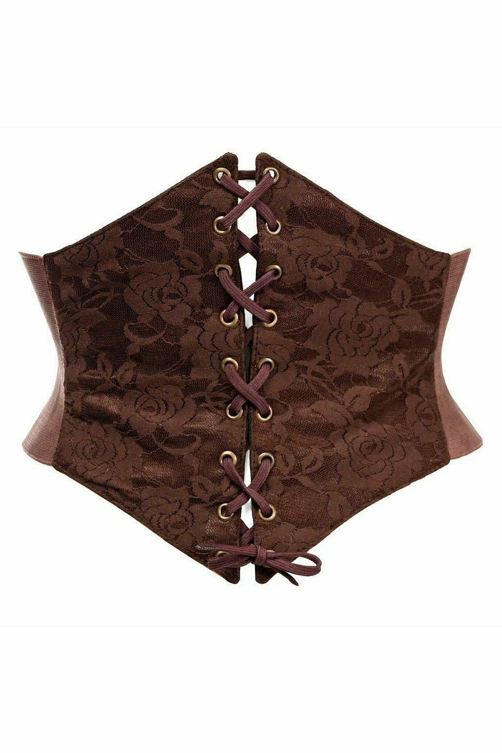 Daisy Corsets Lavish Dark Brown Lace Corset Belt Cincher