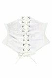 Daisy Corsets Lavish White Lace Corset Belt Cincher - Flyclothing LLC