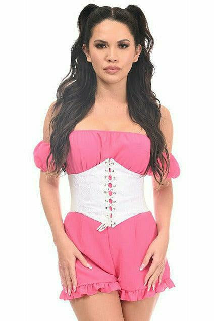 Daisy Corsets Lavish White Lace Corset Belt Cincher