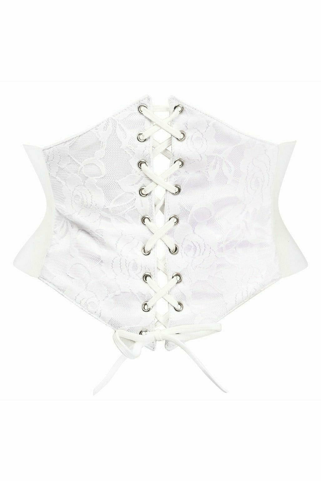 Daisy Corsets Lavish White Lace Corset Belt Cincher