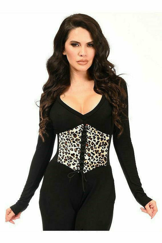 Daisy Corsets Lavish Velvet Leopard Corset Belt Cincher