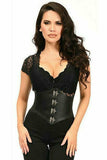 Daisy Corsets Lavish Black Faux Leather Corset Belt Cincher w/Clasps