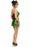 Daisy Corsets Lavish 2 PC Green Holo Bustier & Skirt Set - Flyclothing LLC