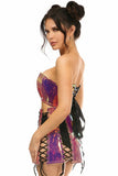 Daisy Corsets Lavish 2 PC Rainbow Gold Holo Bustier & Skirt Set - Flyclothing LLC