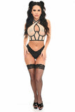 Daisy Corsets Lavish Nude Mesh Underwire Cincher w/Built In Halter Top - Flyclothing LLC