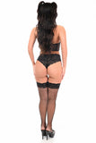 Daisy Corsets Lavish Polka Dot Mesh Underwire Cincher w/Built In Halter Top - Flyclothing LLC