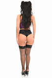 Daisy Corsets Lavish Neon Purple Underwire Open Cup Mesh Cincher w/Criss Cross Back - Flyclothing LLC