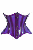 Daisy Corsets Lavish Purple Clear Curvy Underbust Waist Cincher Corset - Flyclothing LLC