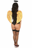 Daisy Corsets Lavish 3 PC Golden Gothic Angel Corset Costume - Flyclothing LLC