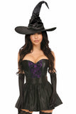 Daisy Corsets Lavish 4 PC Purple Lace Witch Corset Costume - Flyclothing LLC