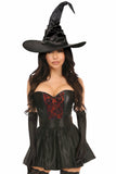 Daisy Corsets Lavish 4 PC Red Lace Witch Corset Costume - Flyclothing LLC