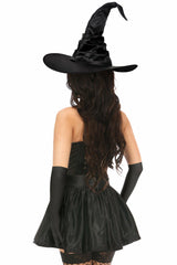 Lavish 4 PC Red Lace Witch Corset Costume - Flyclothing LLC