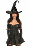 Daisy Corsets Lavish 4 PC Black Lace Witch Corset Costume - Flyclothing LLC