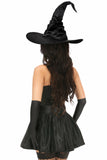 Daisy Corsets Lavish 4 PC Black Lace Witch Corset Costume - Flyclothing LLC