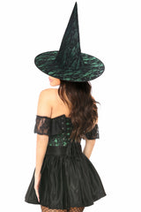 Daisy Corsets Lavish 3 PC Green Lace Off The Shoulder Witch Corset Costume - Flyclothing LLC