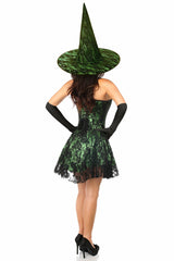 Daisy Corsets Lavish 3 PC Green Lace Corset Dress Costume - Flyclothing LLC