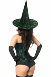 Daisy Corsets Lavish 3 PC Spellbound Green Lace Witch Corset Costume - Flyclothing LLC