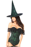 Daisy Corsets Lavish 2 PC Emerald Witch Corset Costume - Flyclothing LLC