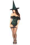 Daisy Corsets Lavish 2 PC Emerald Witch Corset Costume