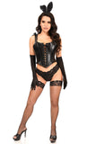 Daisy Corsets Lavish 4 PC Faux Leather Bunny Corset Costume