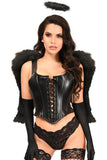 Daisy Corsets Lavish 4 PC Faux Leather Dark Angel Corset Costume - Flyclothing LLC