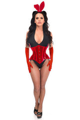 Daisy Corsets Lavish 4 PC Red Festival Bunny Corset Costume