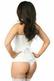 Daisy Corsets Lavish White Brocade Corset - Flyclothing LLC