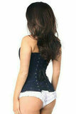 Daisy Corsets Lavish Navy Blue Lace Overbust Corset w/Zipper - Flyclothing LLC