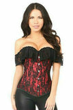 Daisy Corsets Lavish Red Lace Off-The-Shoulder Corset