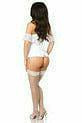 Daisy Corsets Lavish White Lace Off-The-Shoulder Corset - Flyclothing LLC