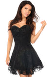 Daisy Corsets Lavish Black Lace Corset Dress