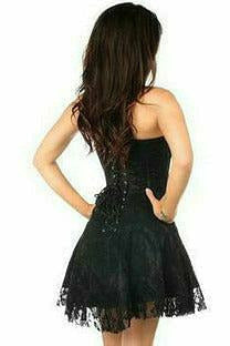 Daisy Corsets Lavish Black Lace Corset Dress - Flyclothing LLC