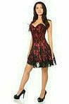 Daisy Corsets Lavish Red Lace Corset Dress - Flyclothing LLC