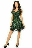 Daisy Corsets Lavish Green Lace Corset Dress - Flyclothing LLC