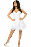 Daisy Corsets Lavish White Lace Corset Dress - Flyclothing LLC