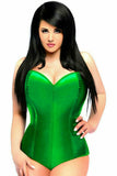 Daisy Corsets Lavish Green Satin Corset Romper