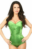 Daisy Corsets Lavish Green Satin Corset Romper - Flyclothing LLC