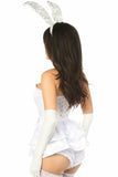 Daisy Corsets Lavish 4 PC White Bunny Corset Costume - Flyclothing LLC