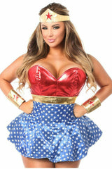 Daisy Corsets Lavish 3 PC Superhero Corset Dress Costume - Flyclothing LLC