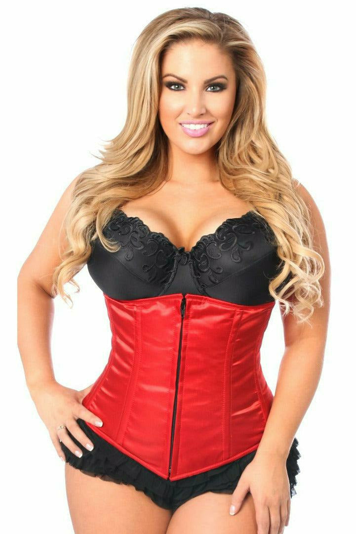 Daisy Corsets Lavish Red Underbust Zipper Corset