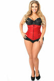 Daisy Corsets Lavish Red Underbust Zipper Corset - Flyclothing LLC